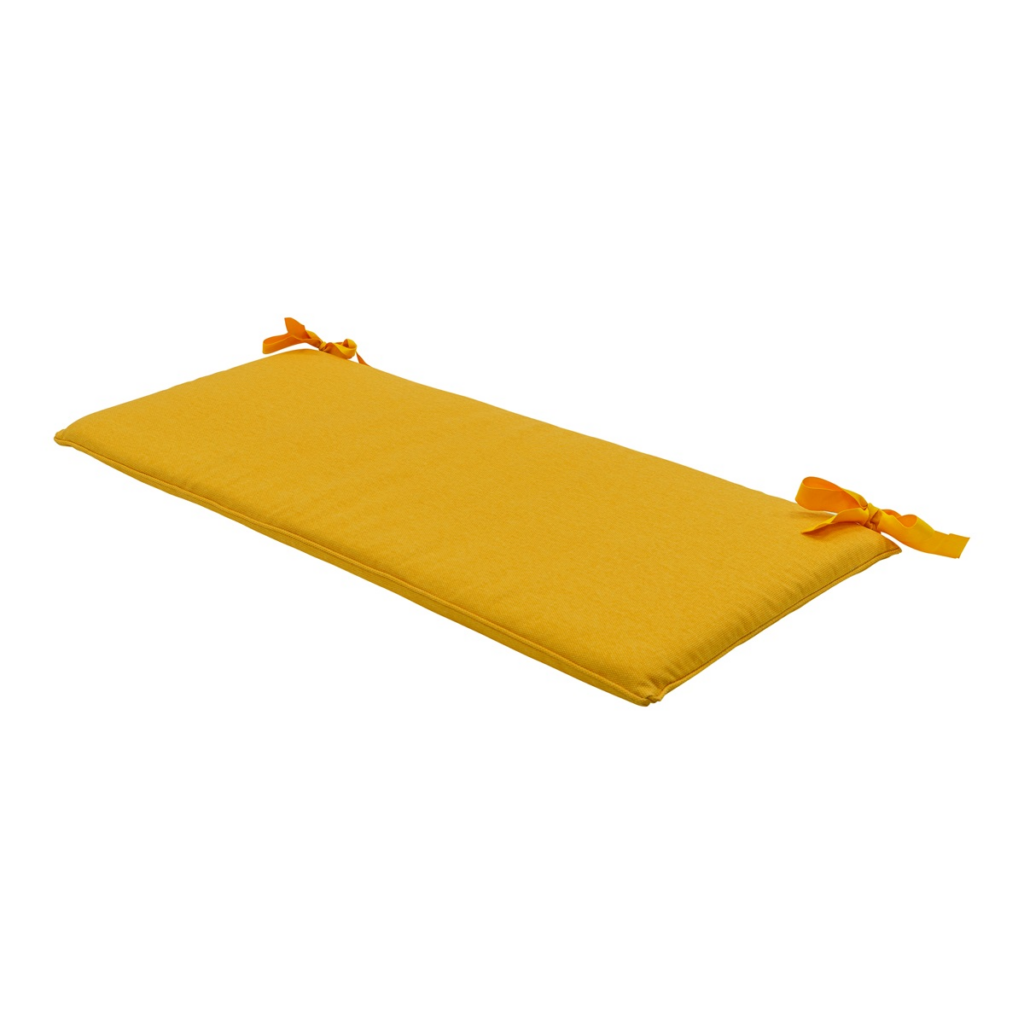 Bench cushion ca.(120)110x48cm Gold canvas eco+