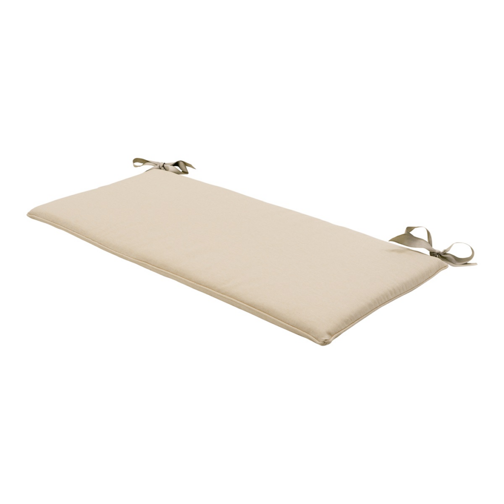 Bench cushion ca.(150)140x48cm Beige canvas eco+