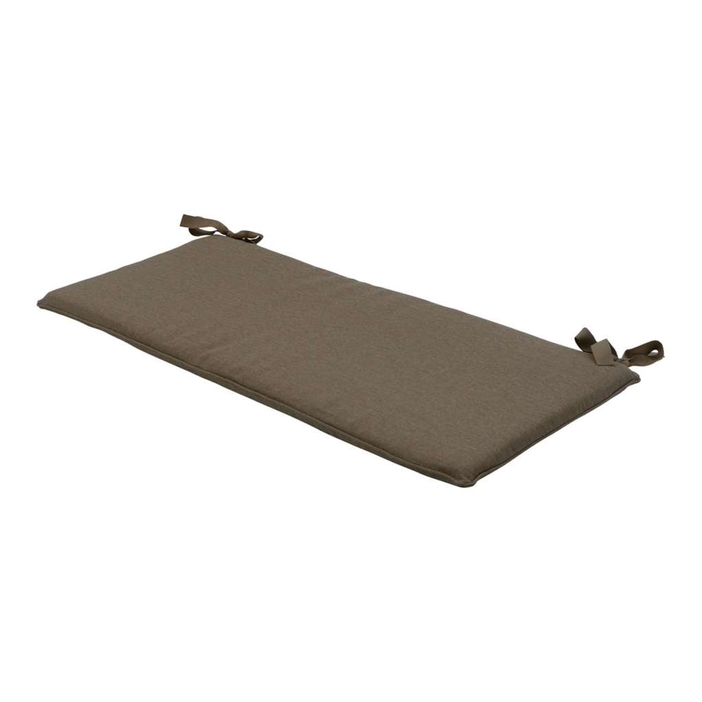Bench cushion ca.(150)140x48cm Taupe canvas eco+