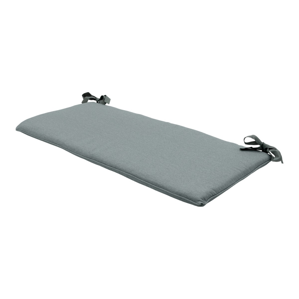 Bench cushion ca.(150)140x48cm Silver canvas eco+