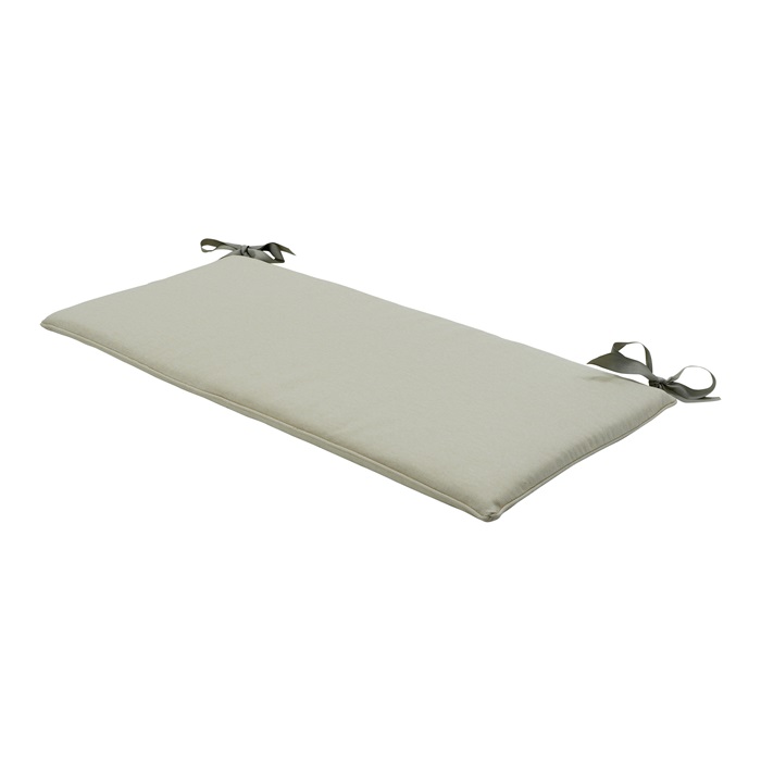 Bench cushion ca.(180)170x48cm Beige canvas eco+