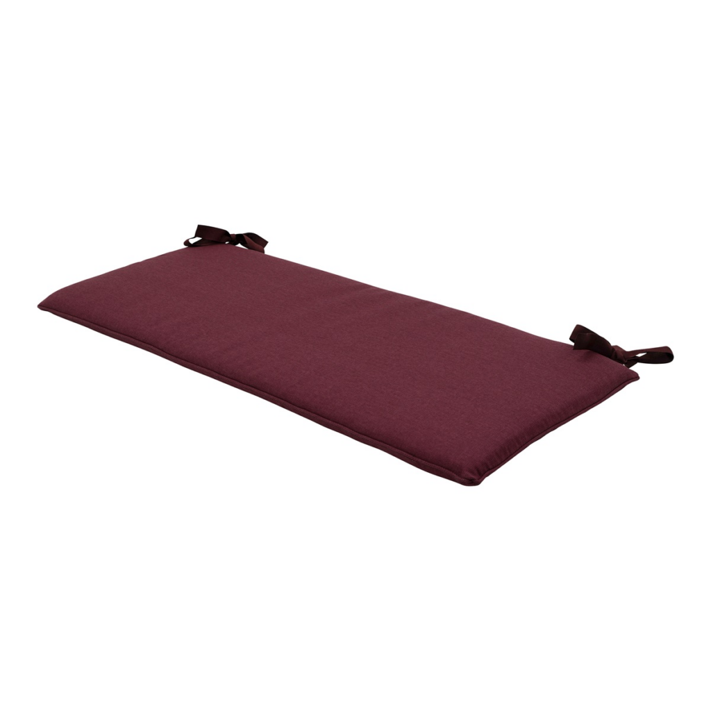 Bench cushion ca.(180)170x48cm Bordeaux canvas eco+