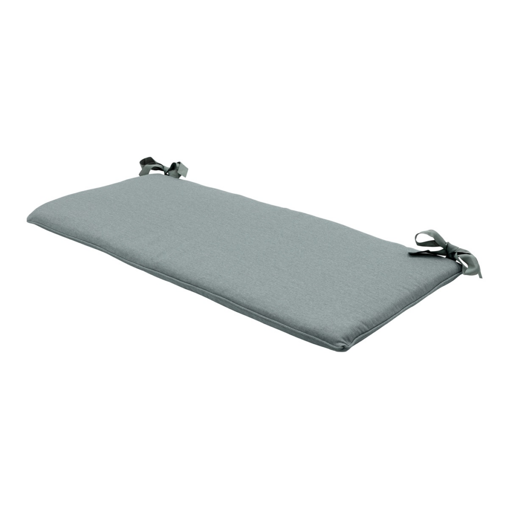Bench cushion ca.(180)170x48cm Silver canvas eco+
