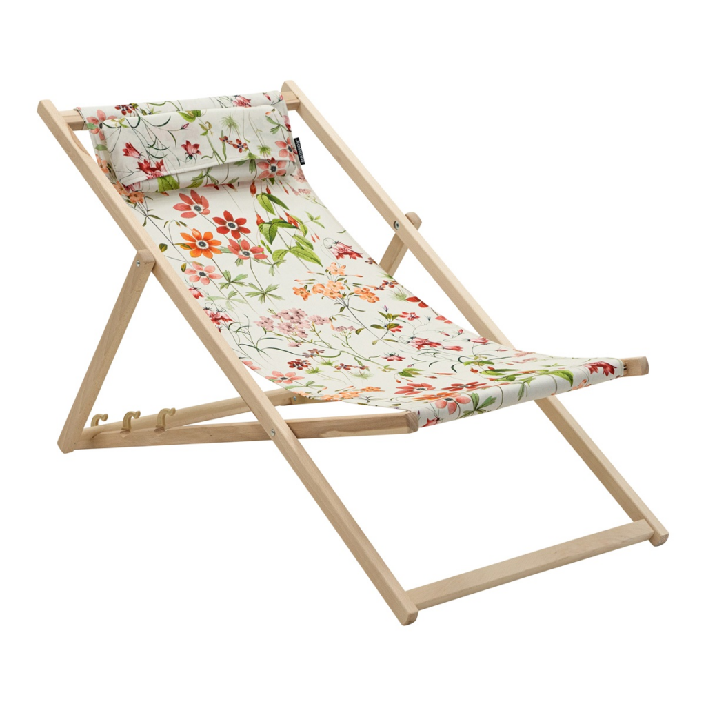 Wooden beachchair ca.120x55cm Outdoor+ Milly natural