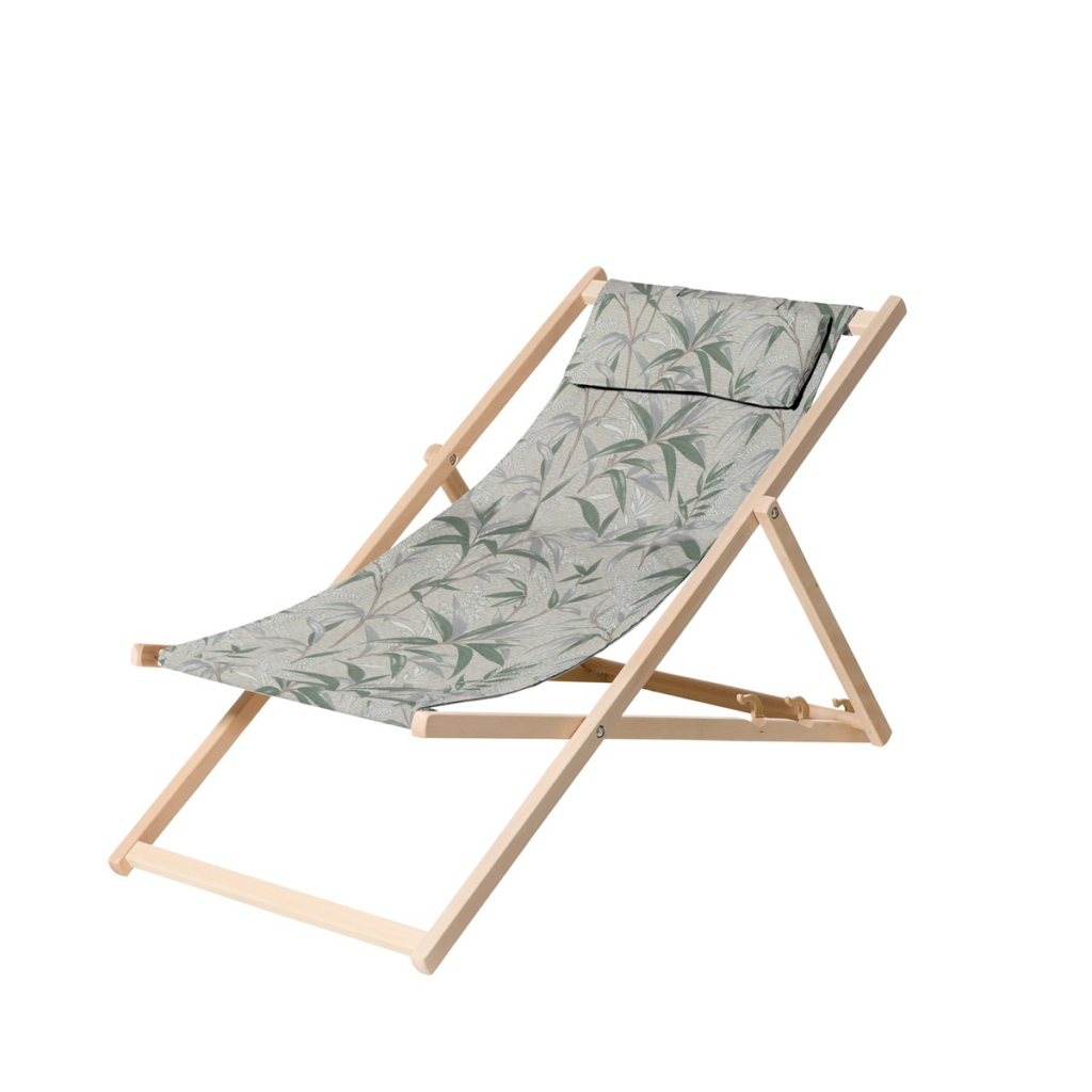 Wooden beachchair ca.120x55cm Outdoor+ Palma natural