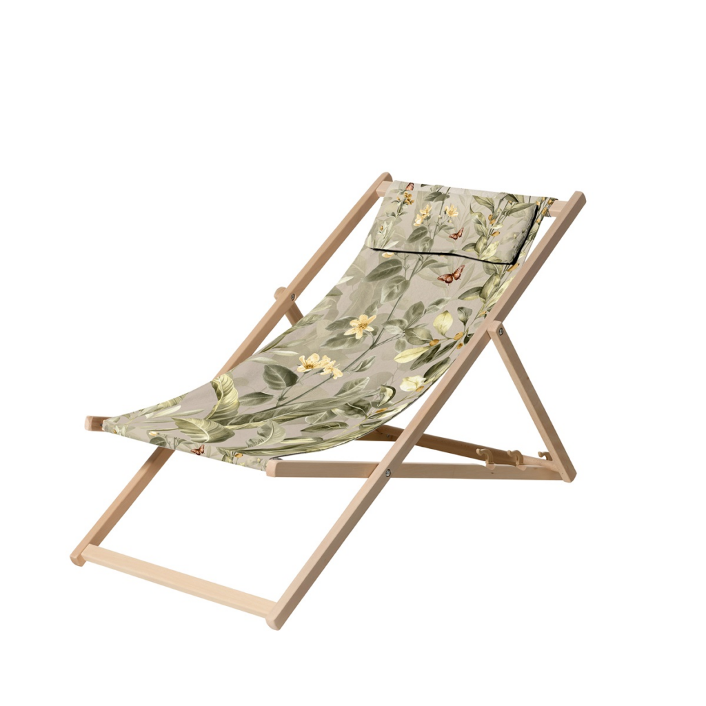 Wooden beachchair ca.120x55cm Outdoor+ Elisa natural