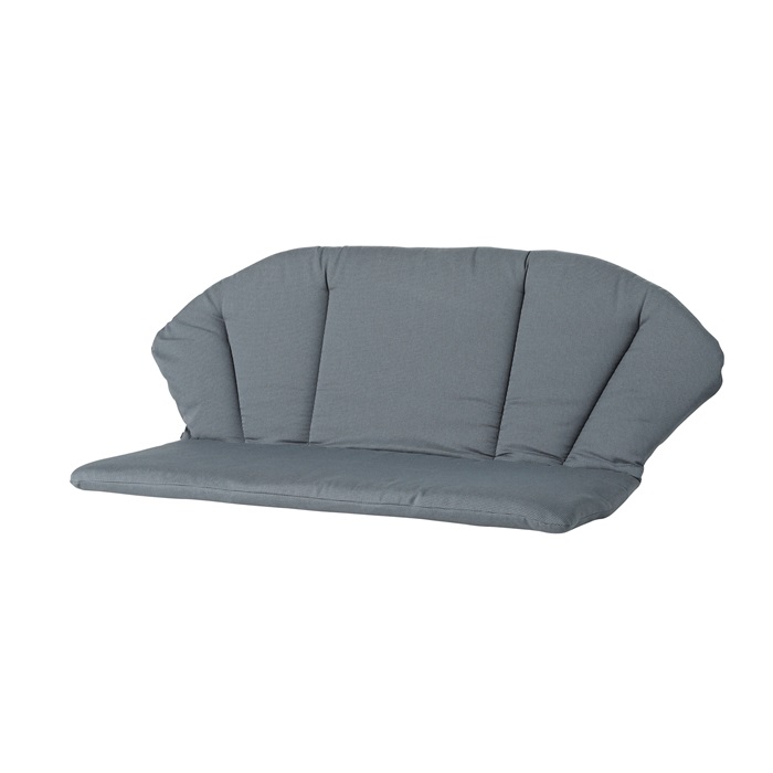 Elegance bench cushion ca.83x105cm Rib grey