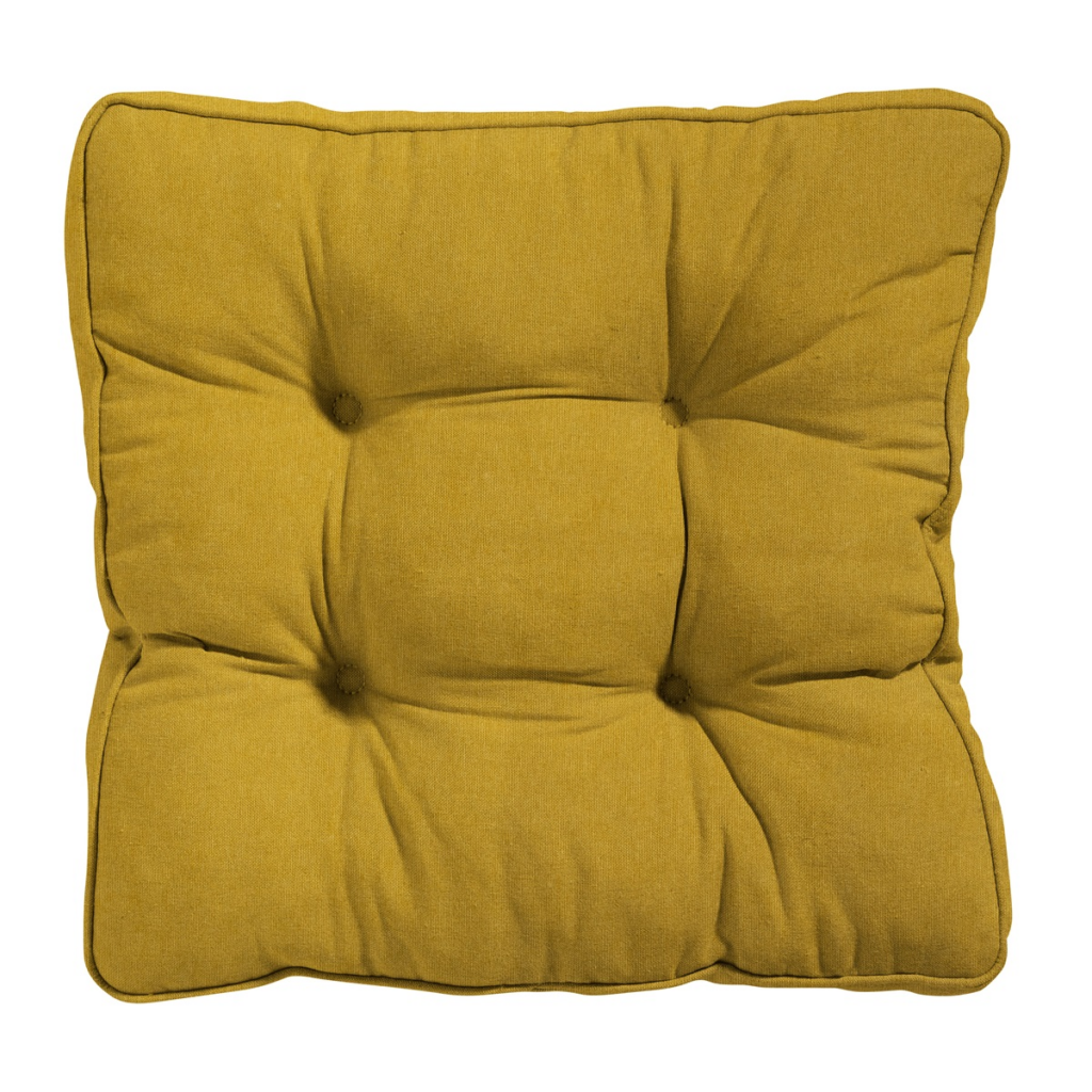 Matress seat Florance ca.47x47cm Panama mustard