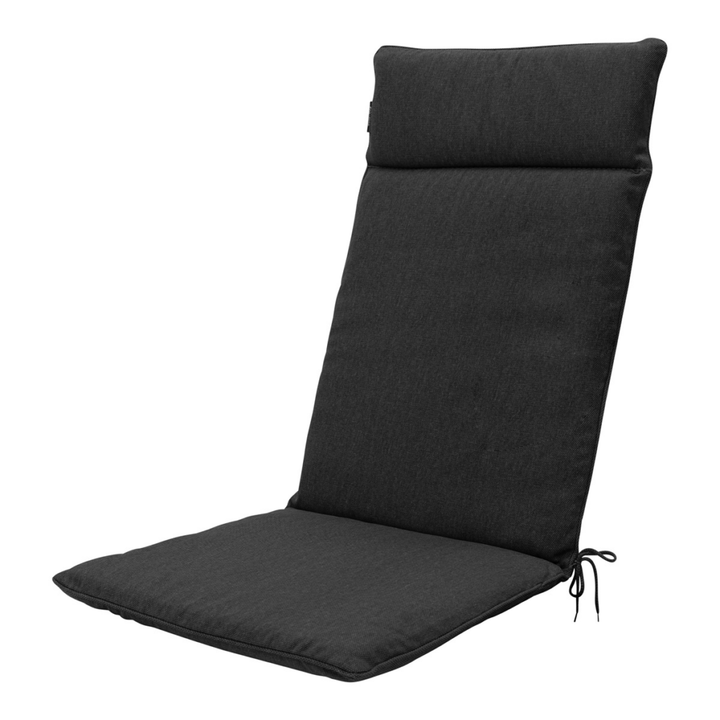 High back universal ca.120x50cm Black canvas eco+