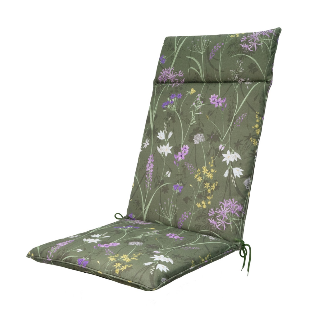 High back universal ca.120x50cm Donna green canvas eco+