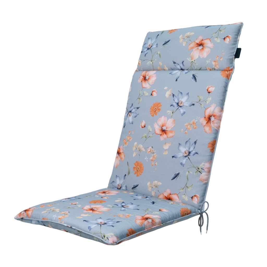 High back universal ca.120x50cm Florina blue