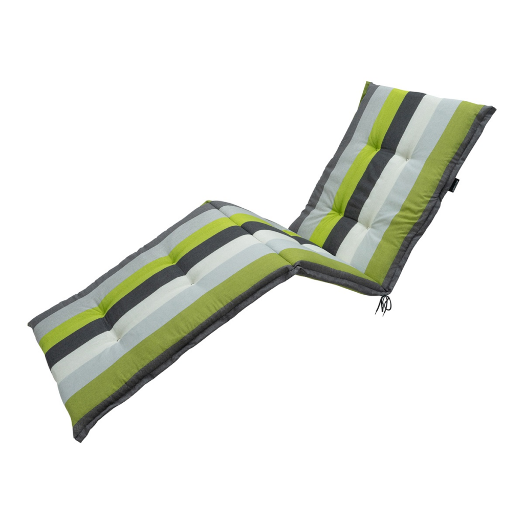 Sunlounger cushion ca.200x65cm Victoria green