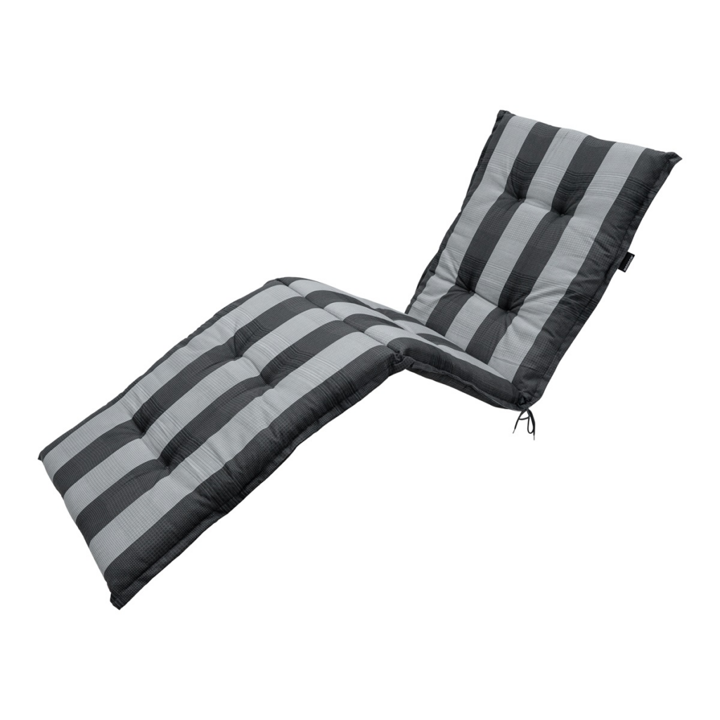 Sunlounger cushion ca.200x65cm Alice grey