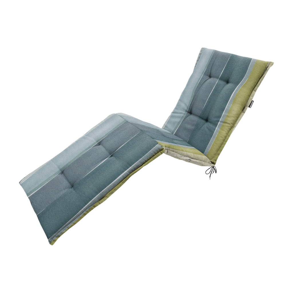 Sunlounger cushion ca.200x65cm Nox azure