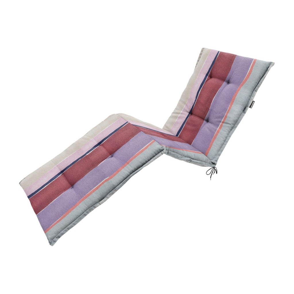 Sunlounger cushion ca.200x65cm Nox purple
