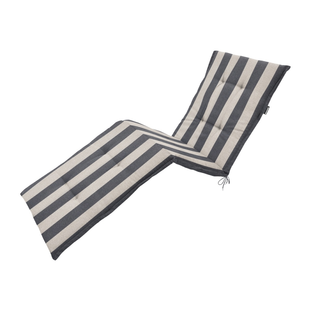 Sunlounger cushion ca.200x65cm Amora grey