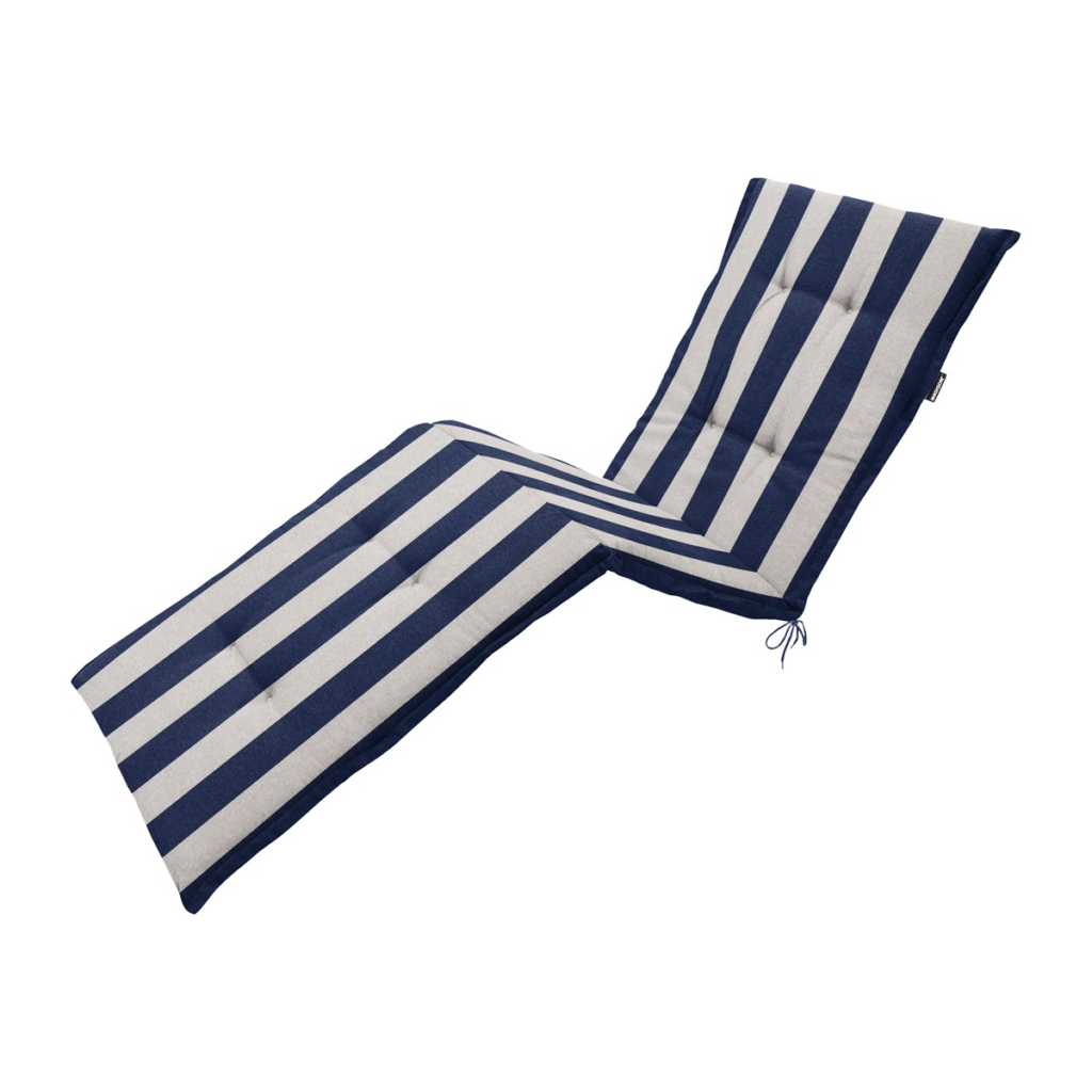 Sunlounger cushion ca.200x65cm Amora blue