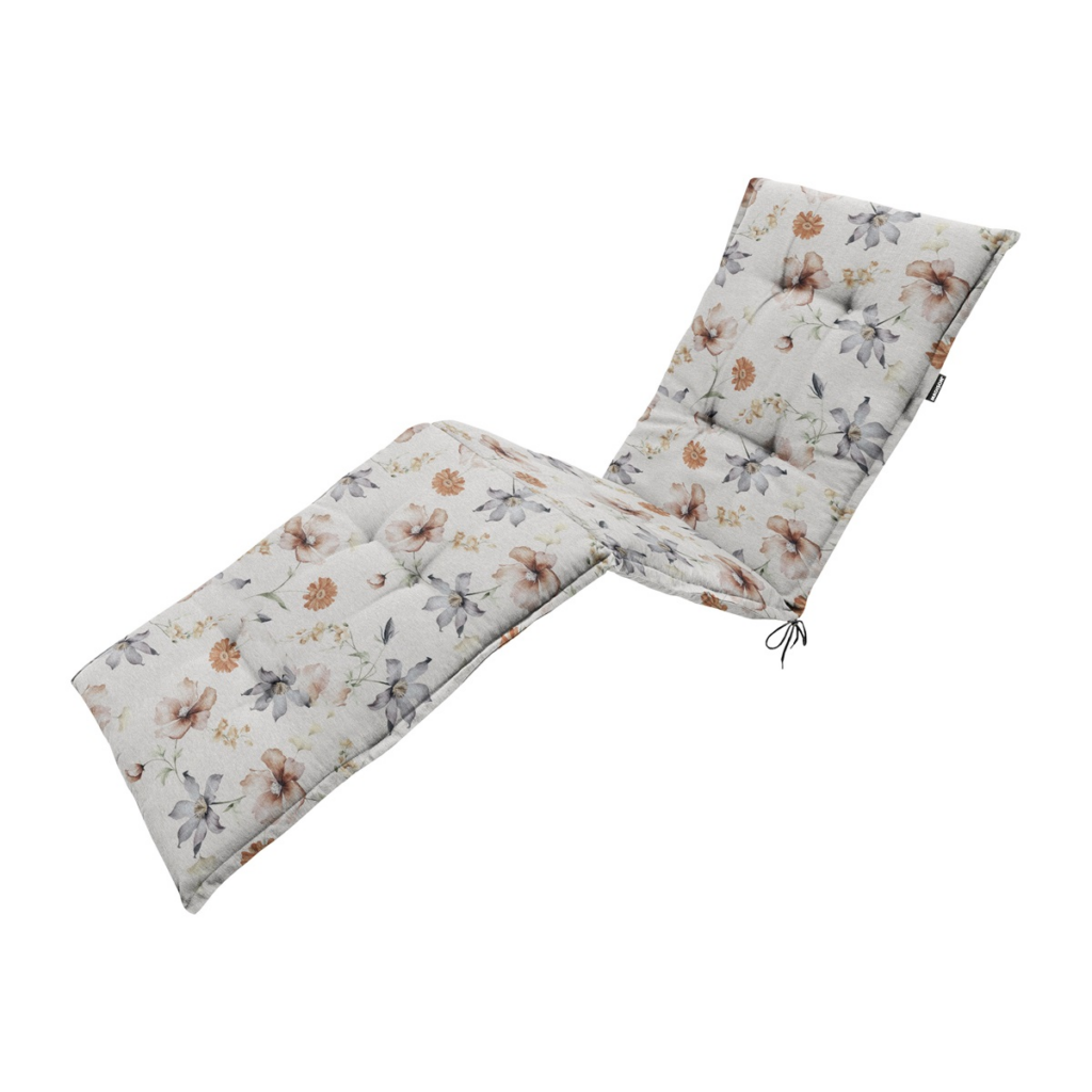 Sunlounger cushion ca.200x65cm Florina natural