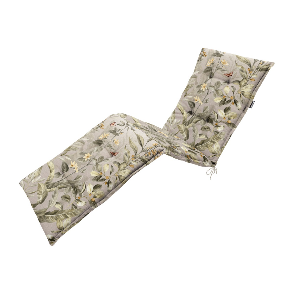 Sunlounger cushion ca.200x65cm Outdoor+ Elisa natural