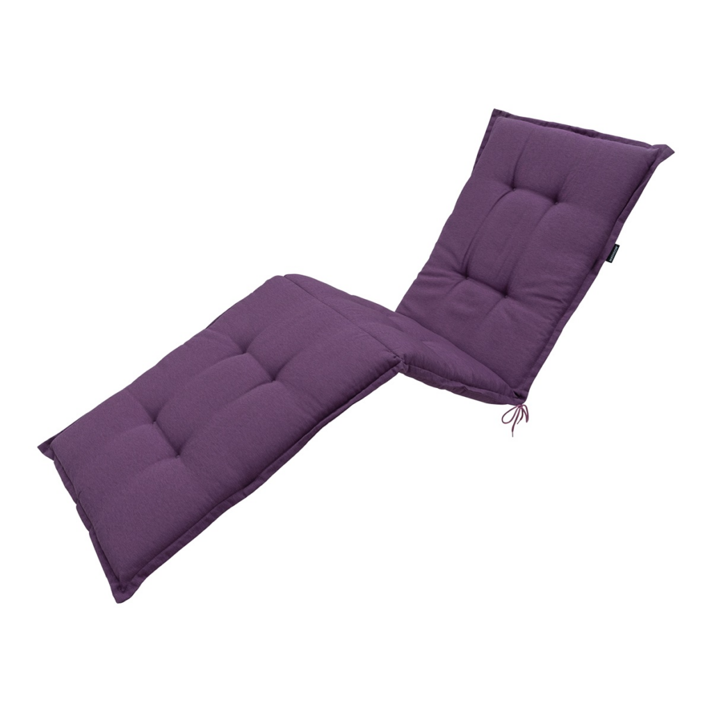 Sunlounger cushion ca.200x65cm Panama purple