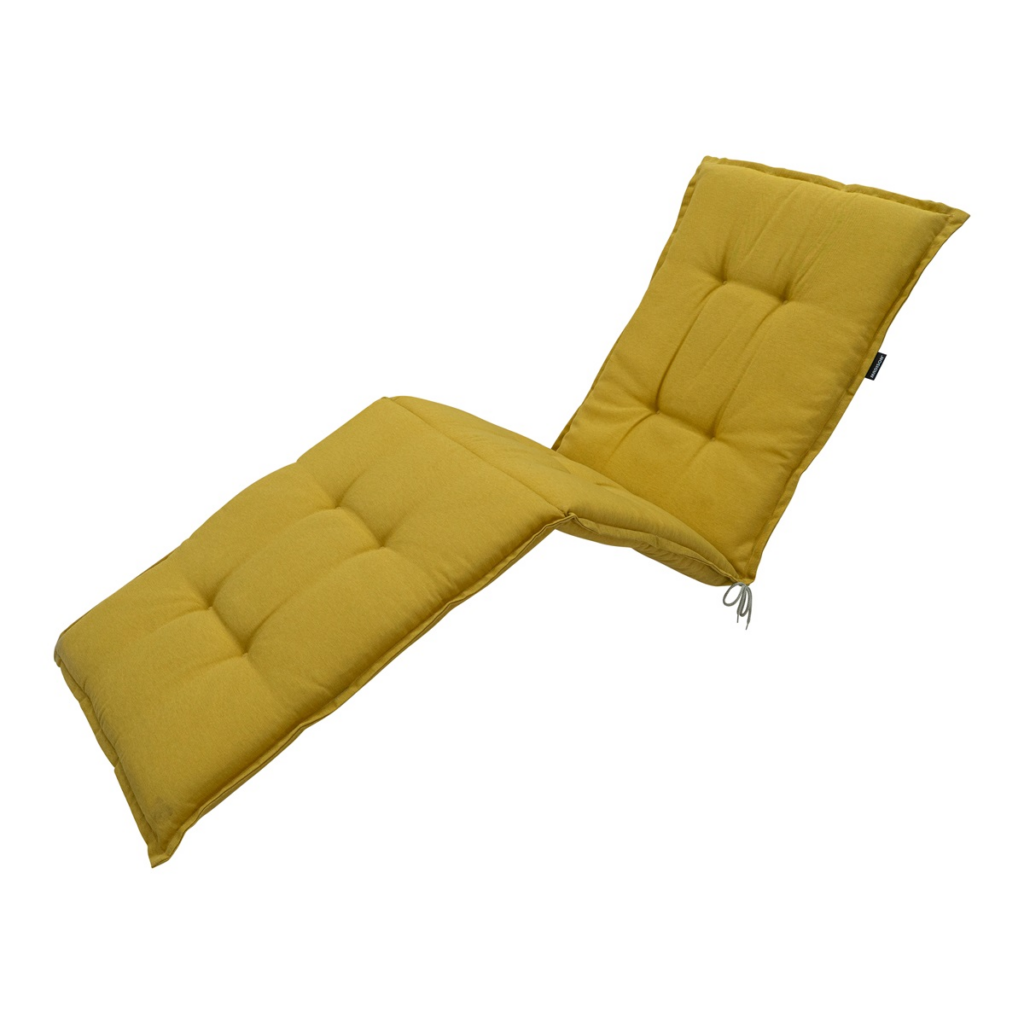Sunlounger cushion ca.200x65cm Panama mustard