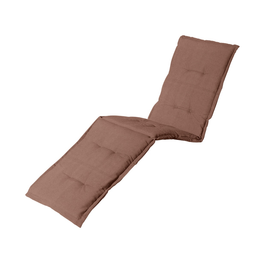 Sunlounger cushion ca.200x65cm Panama mocca