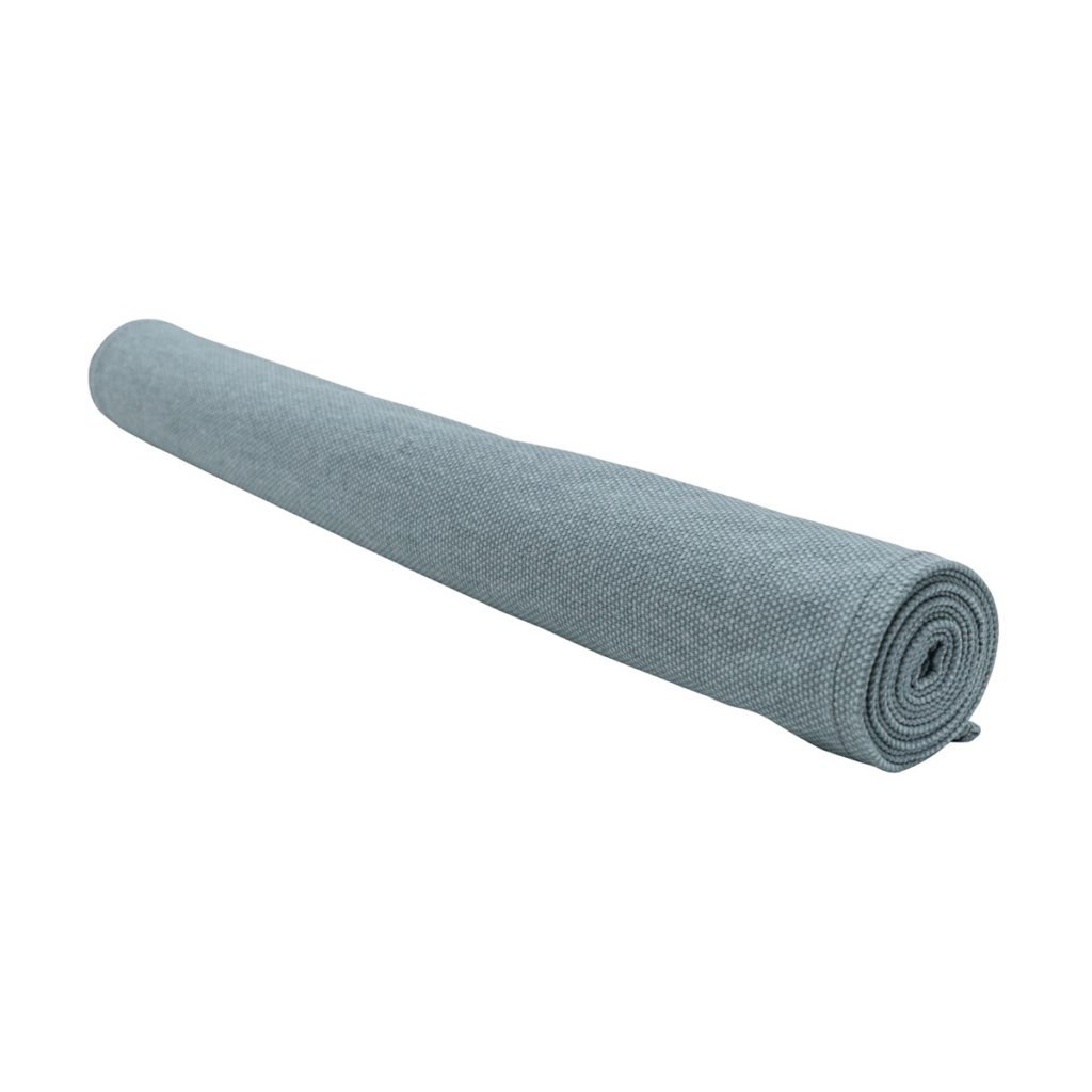 Table runner ca.140x50cm Silver canvas eco+