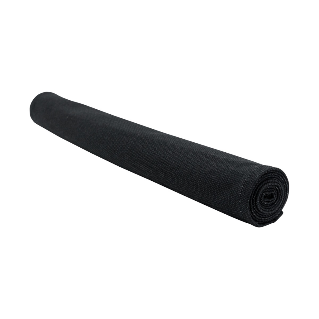 Table runner ca.140x50cm Black canvas eco+