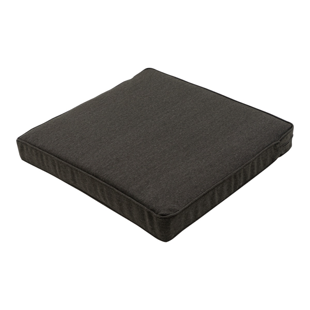 Seat cushion lounge ca.60x60cm Dark grey canvas eco+