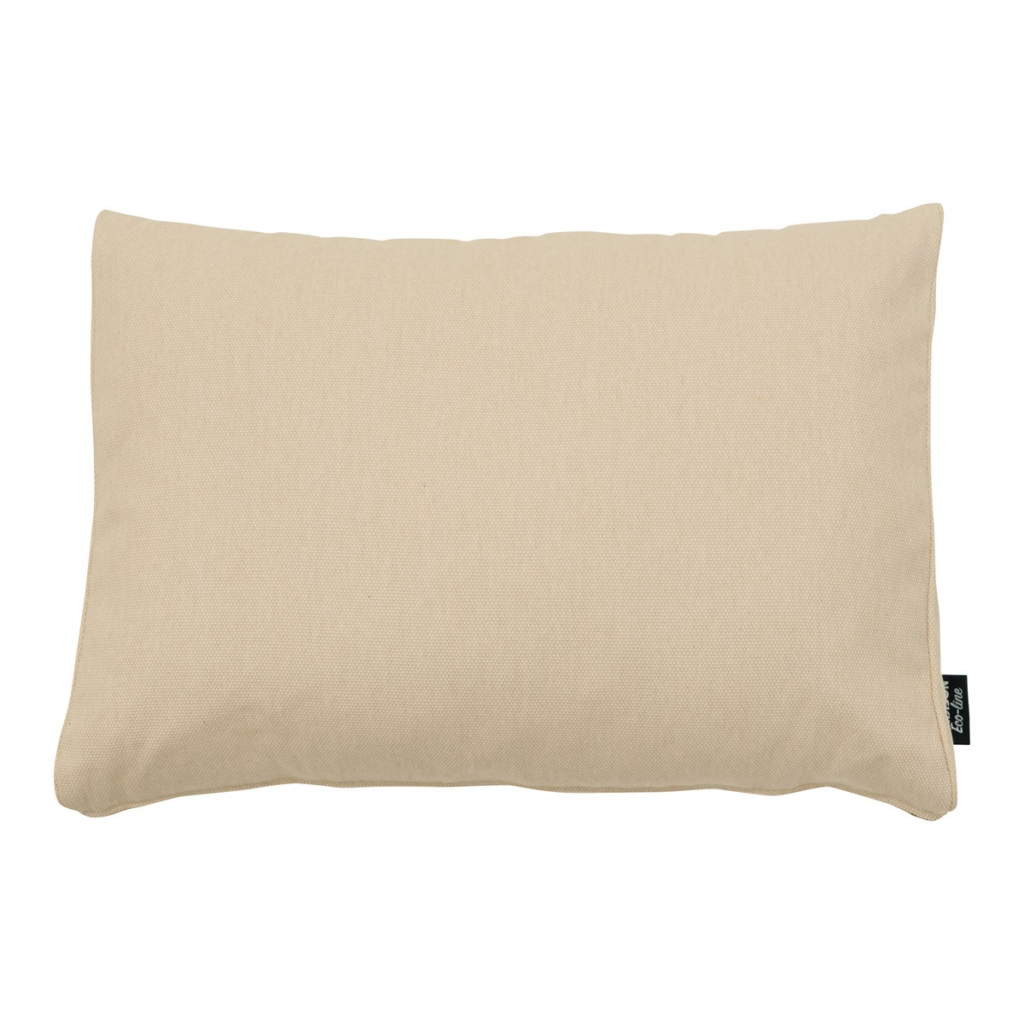 Back cushion lounge ca.40x60cm Beige canvas eco+
