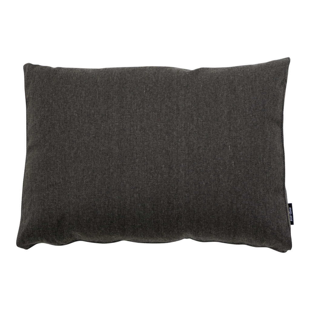 Back cushion lounge ca.40x60cm Dark grey canvas eco+