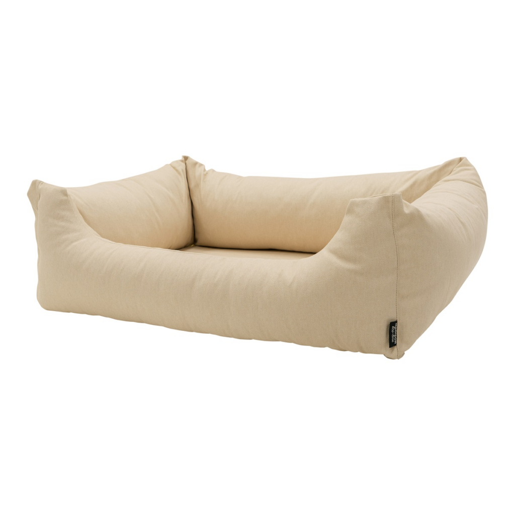 Dog bed washable ca.100x80x25cm Beige canvas eco+