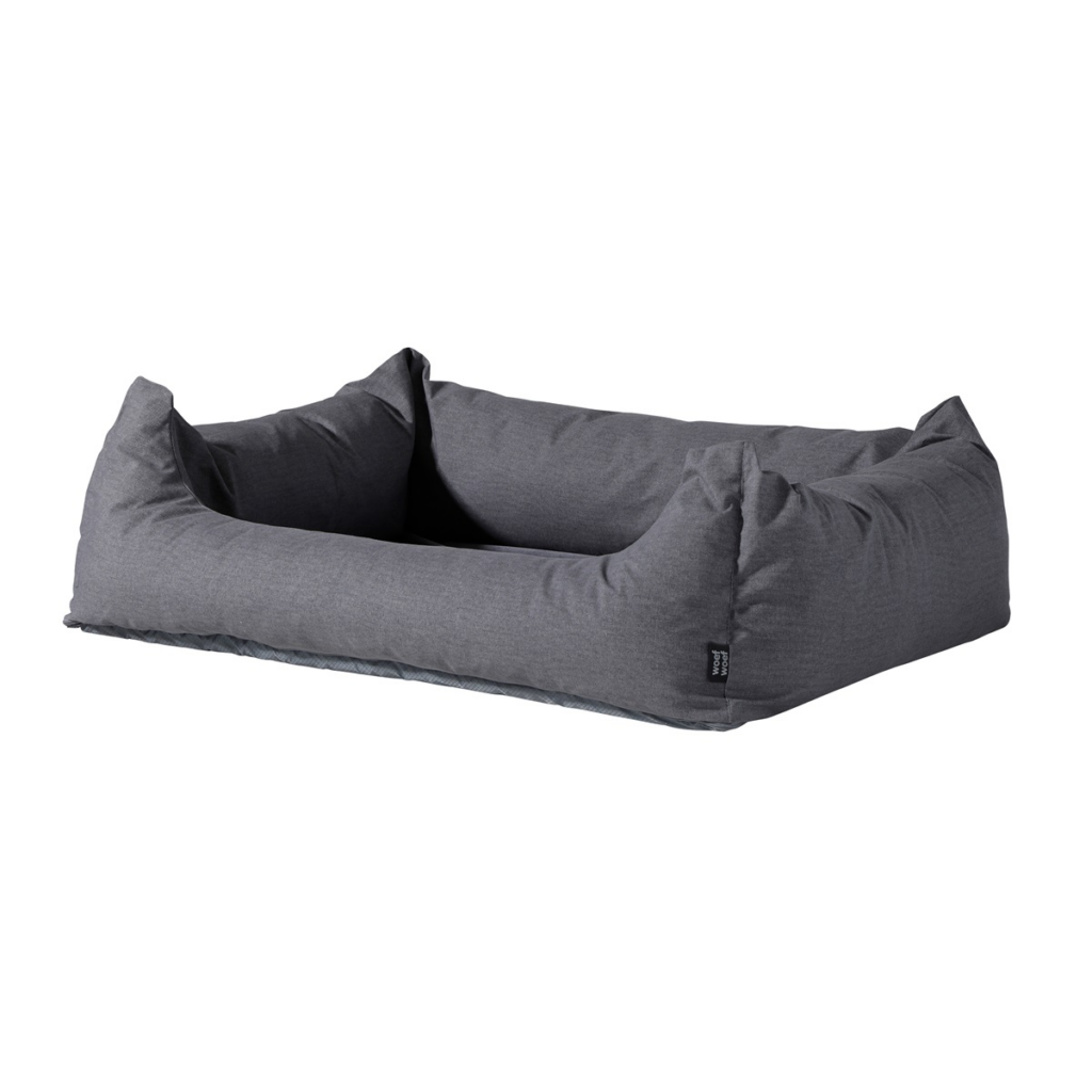 Dog bed washable ca.100x80x25cm Outdoor Oxford grey/velvet