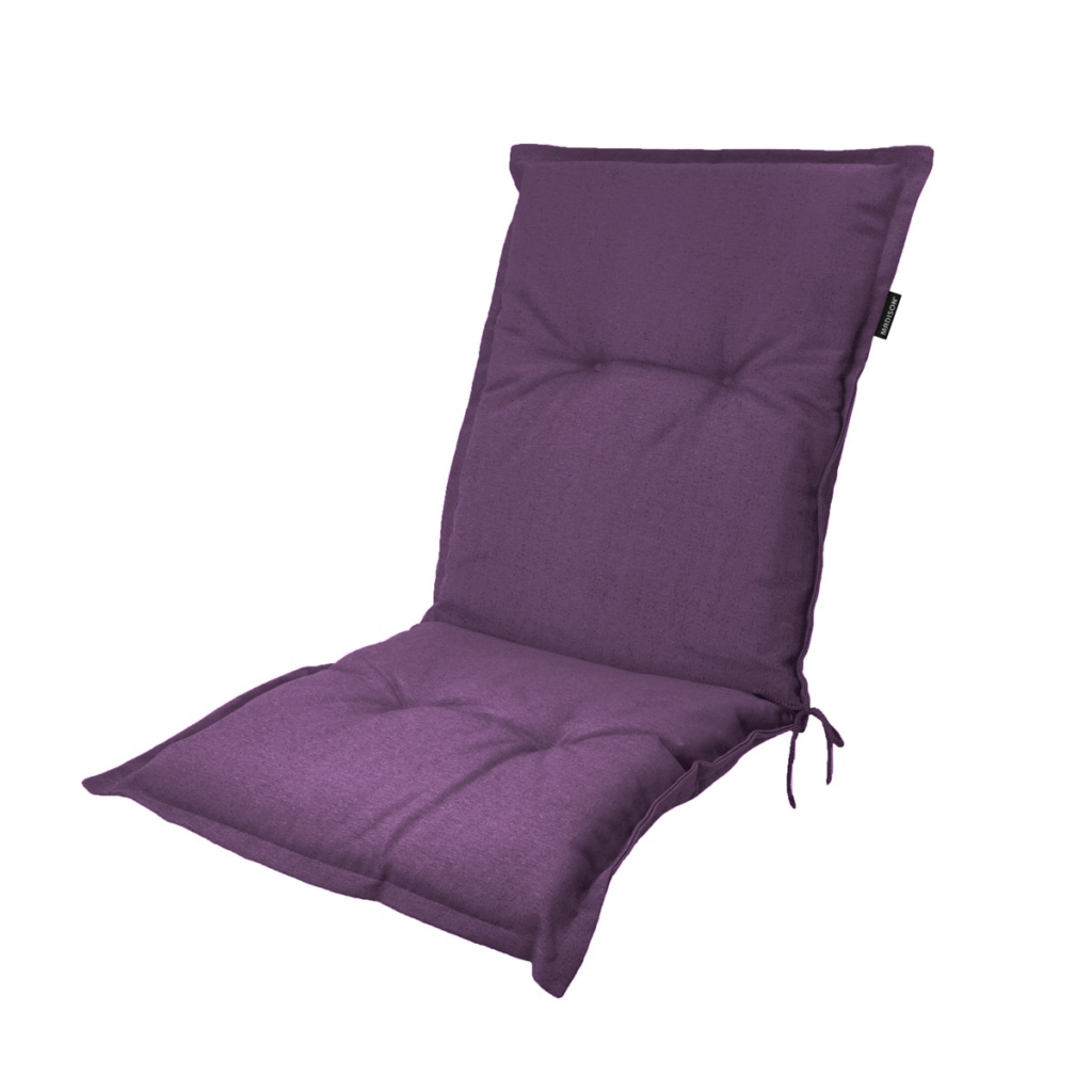 Low back cushion ca.105x50cm Panama purple