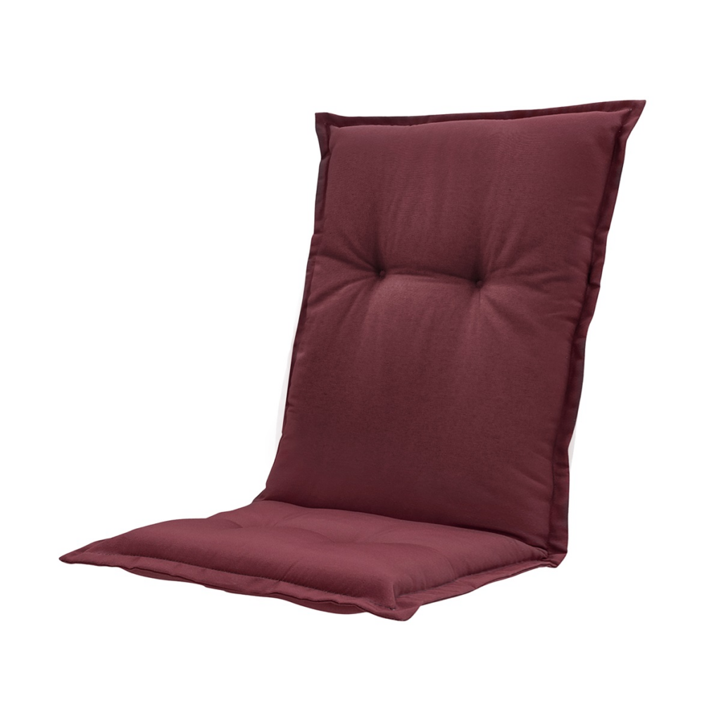Low back cushion ca.105x50cm Panama bordeaux