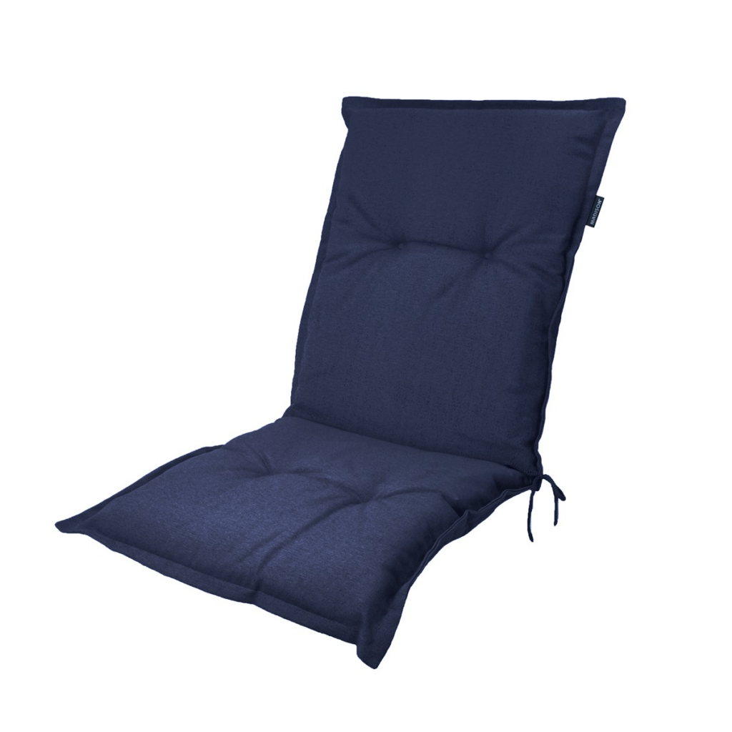 Low back cushion ca.105x50cm Panama indigo