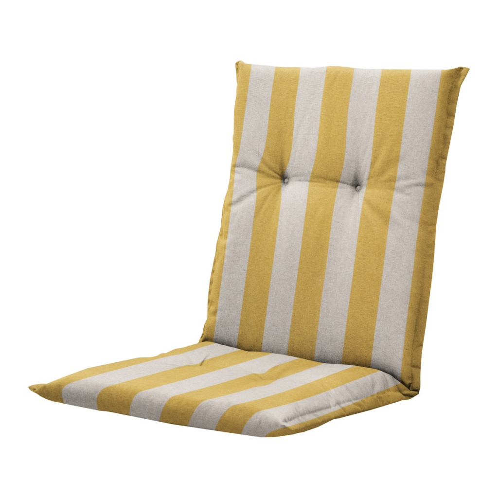 Low back cushion ca.105x50cm Amora mustard