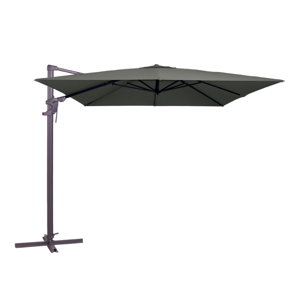 Parasol Monaco flex III 300x300cm PE grey grade 6