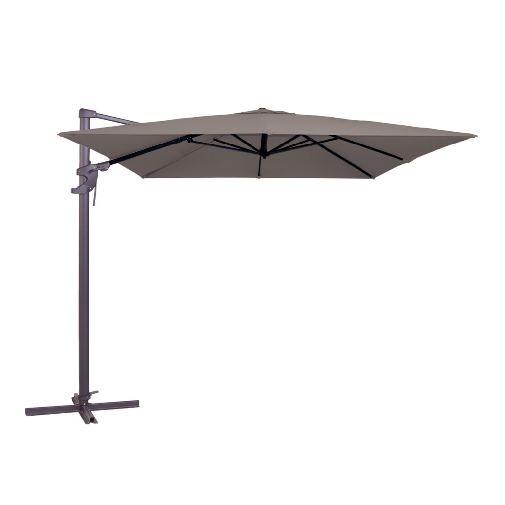 Parasol Monaco flex III 300x300cm PE taupe grade 6