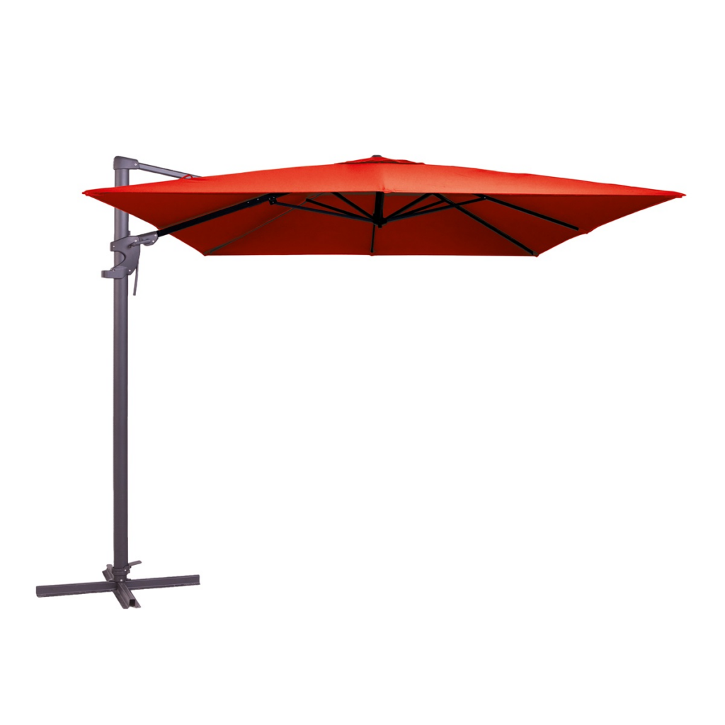 Parasol Monaco flex III 300x300cm PE brick red grade 6