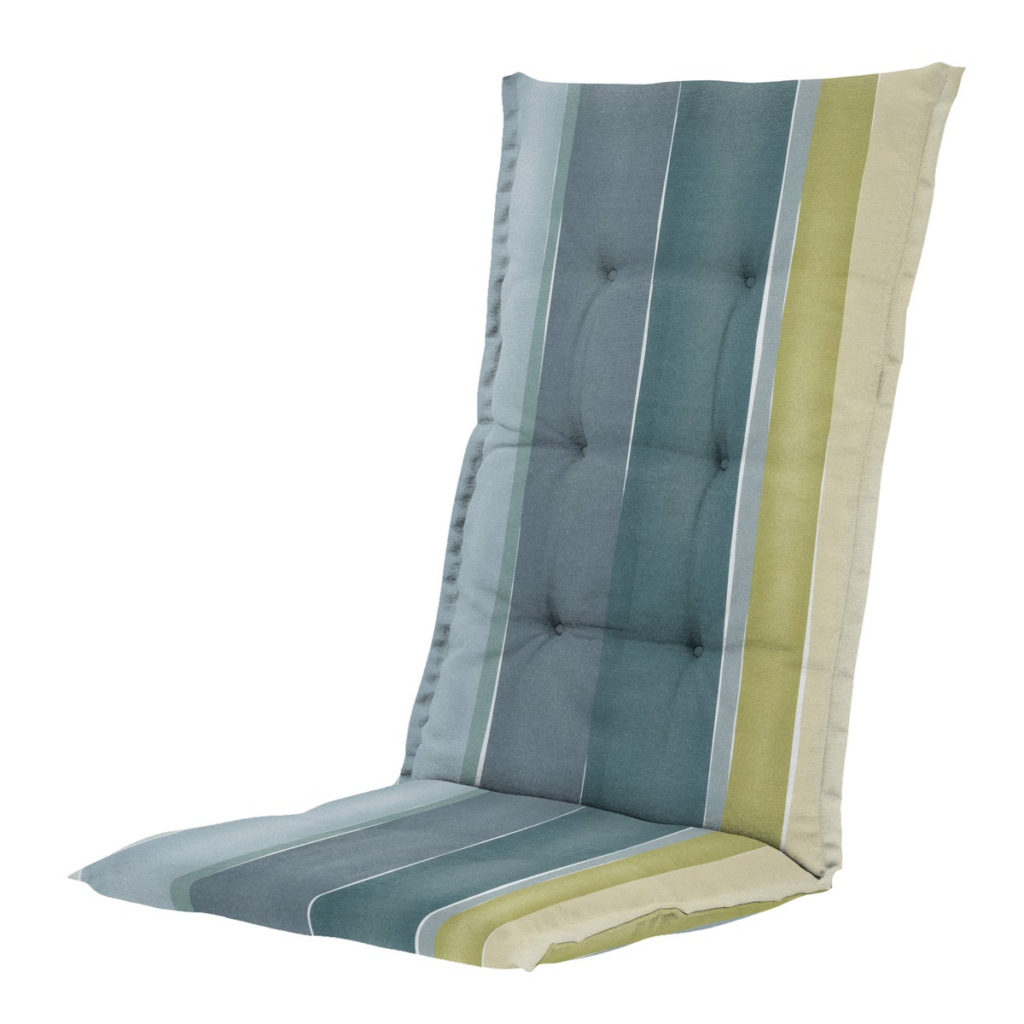 High back cushion ca.123x50cm Nox azure
