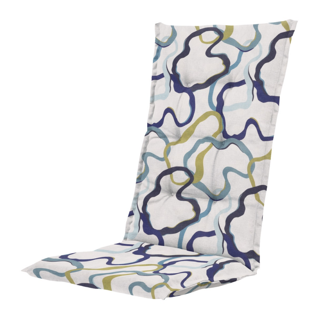 High back cushion ca.123x50cm Blaze blue