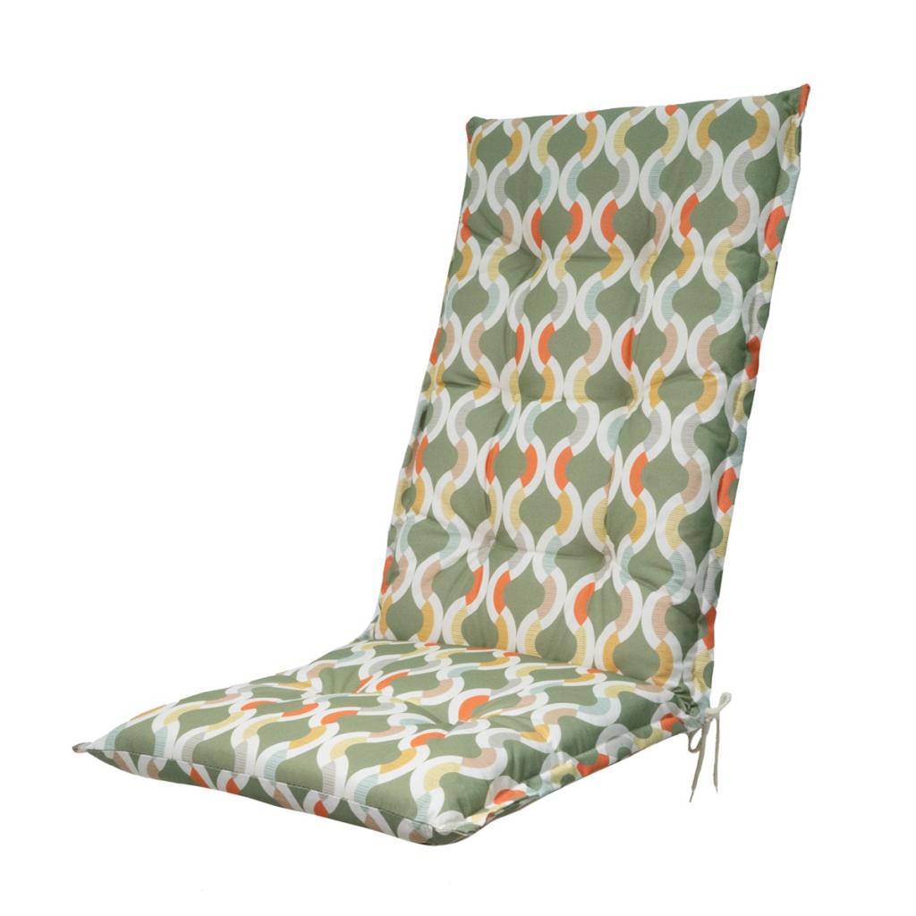 High back cushion ca.123x50cm Outdoor+ Trivia green