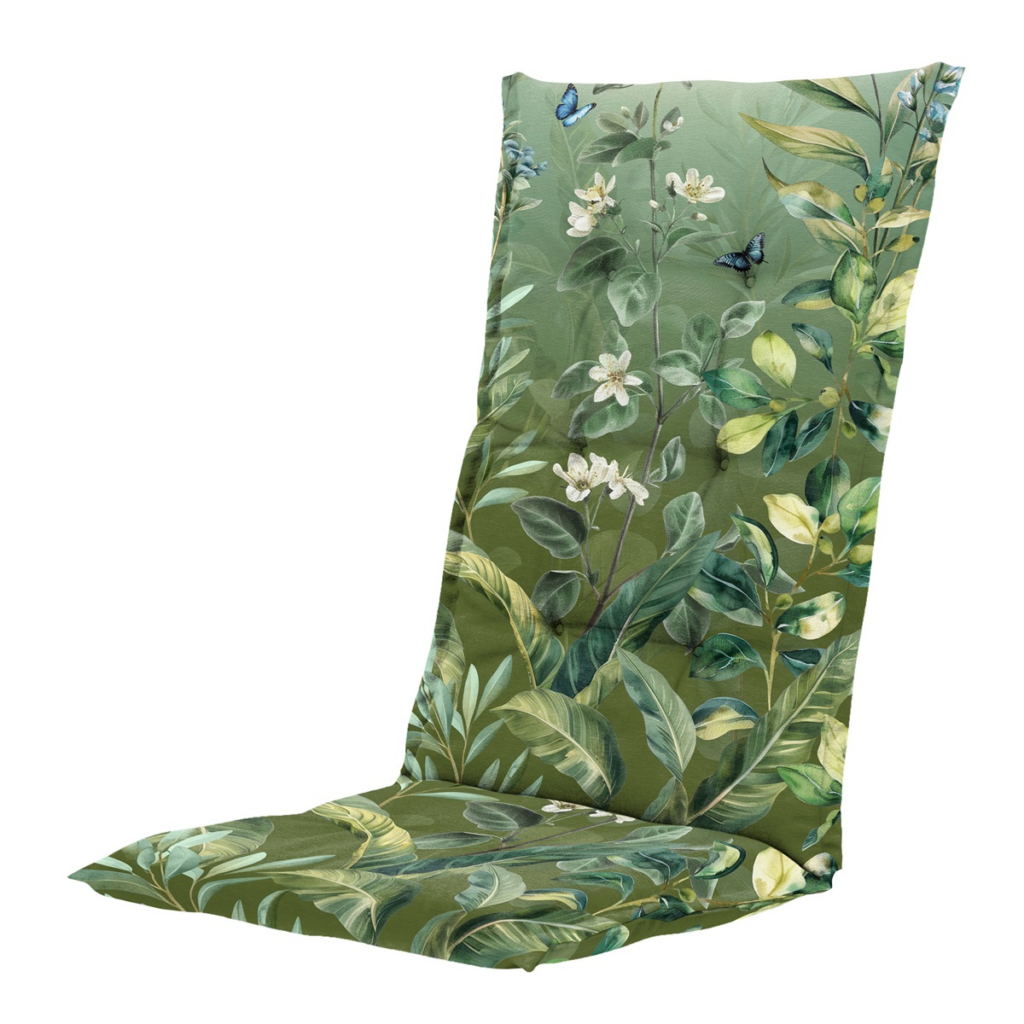 High back cushion ca.123x50cm Outdoor+ Elisa green