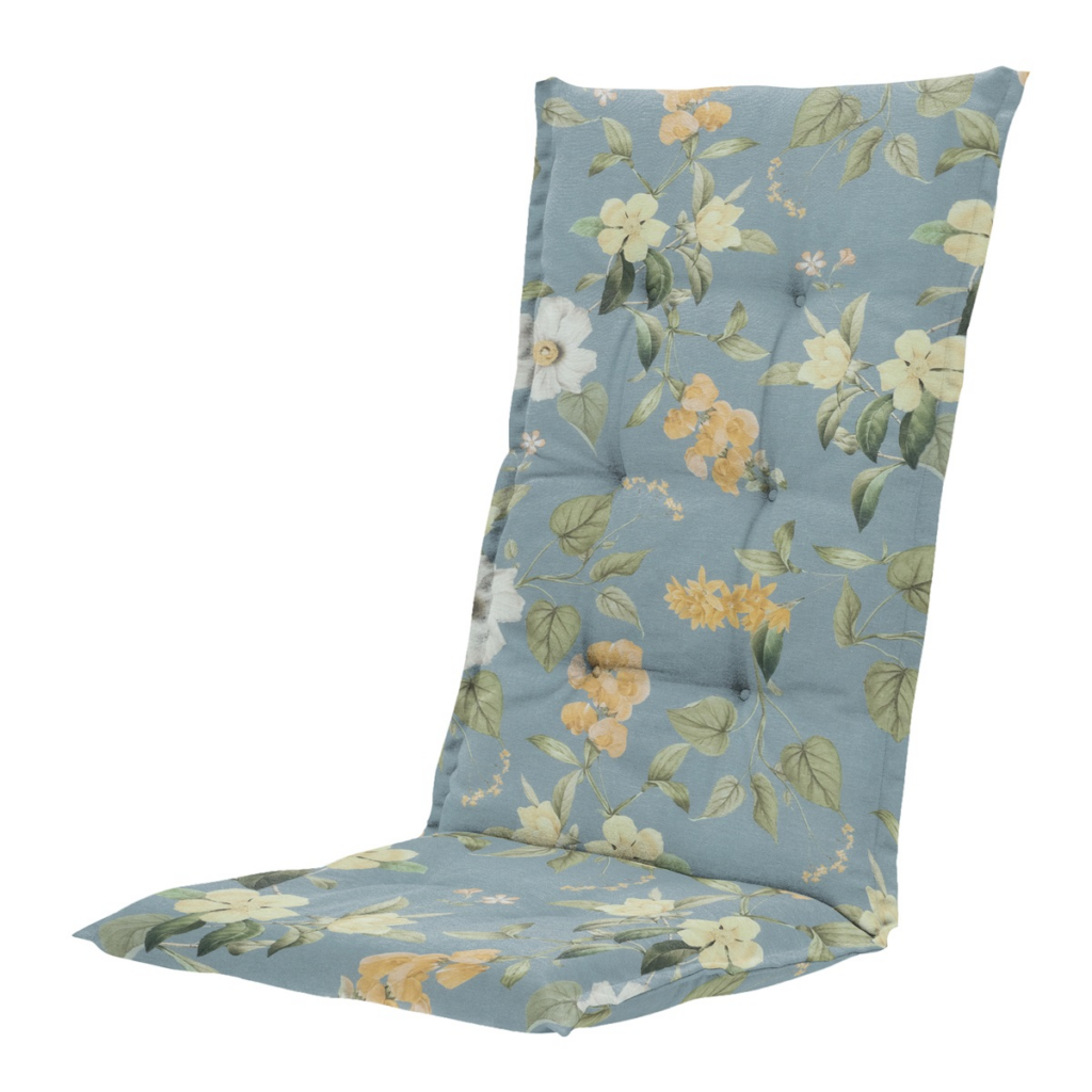 High back cushion ca.123x50cm Outdoor+ Julliete azure