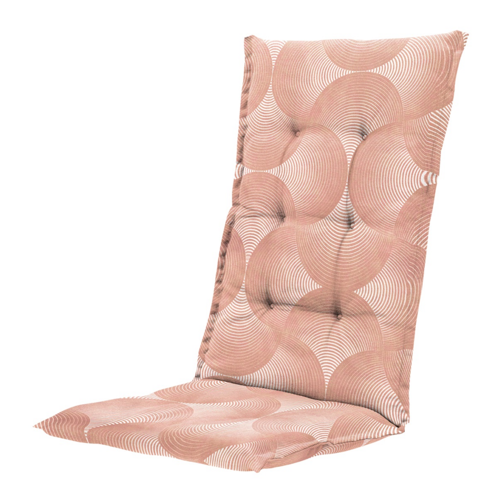 High back cushion ca.123x50cm Outd WR Napels rondo salmone