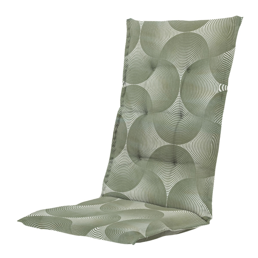 High back cushion ca.123x50cm Outdoor WR Napels rondo khaki