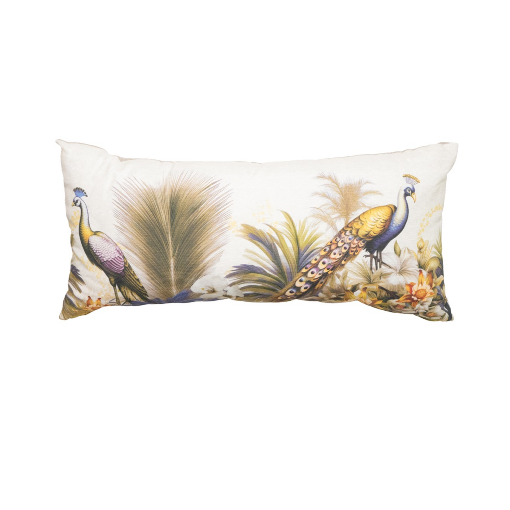 Decorative cushion piping ca.28x60cm Flore purple