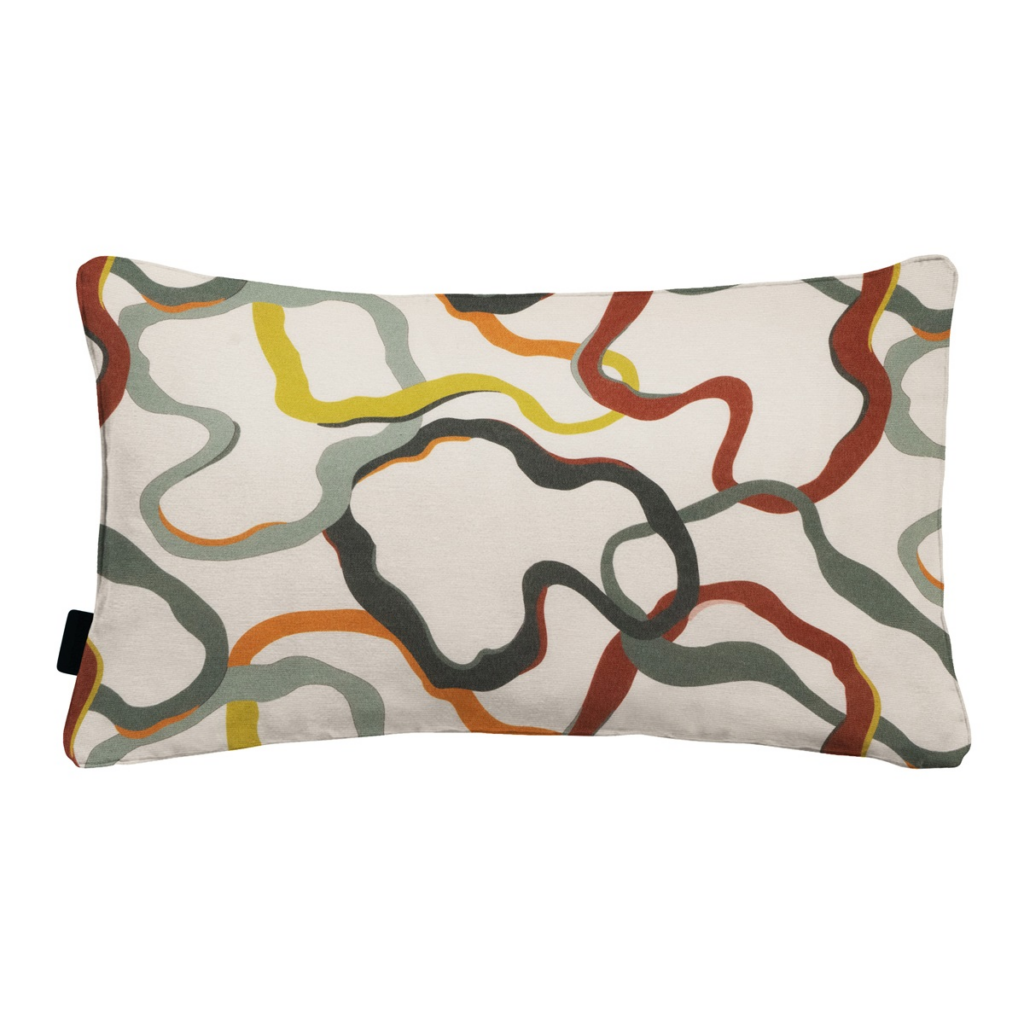 Decorative cushion piping ca.30x50cm Blaze green