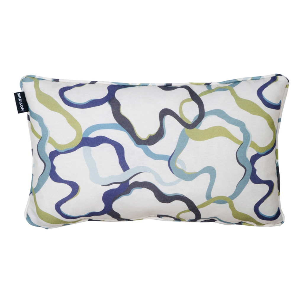 Decorative cushion piping ca.30x50cm Blaze blue